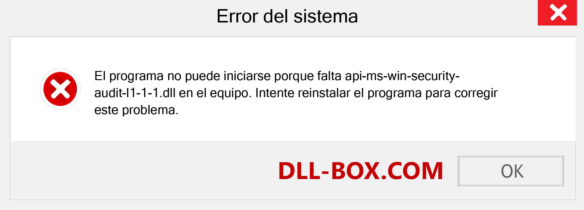 ¿Falta el archivo api-ms-win-security-audit-l1-1-1.dll ?. Descargar para Windows 7, 8, 10 - Corregir api-ms-win-security-audit-l1-1-1 dll Missing Error en Windows, fotos, imágenes